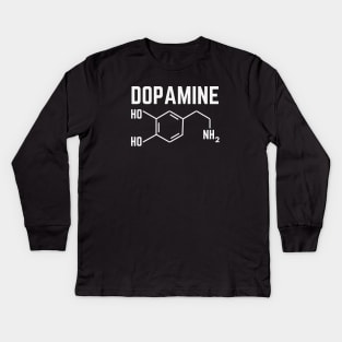 Dopamine Molecule Kids Long Sleeve T-Shirt